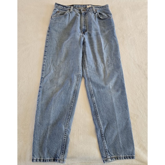 Levi's Denim - Vintage 90s Levi's 921 Tapered Fit Leg Orange Tab Denim Jeans‎ 14 Short